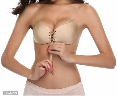 Fancy Beige Polycotton  Lightly Padded Bra For Women-thumb0