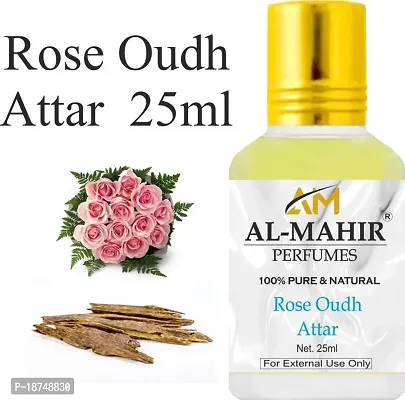 Charming Rose Oudh Attar 25Ml For Unisex - Pure Natural (Non-Alcoholic) Floral Attar Floral Attar (Oud (Agarwood)