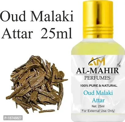 Charming Oud Malaki Attar 25Ml For Unisex - Pure Natural (Non-Alcoholic) Floral Attar Floral Attar (Oud (Agarwood)-thumb0