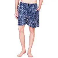 Men's Cotton Boxer/Shorts/Nikkar with Dual Side Pocket Pack of 2 Green Blue-thumb4