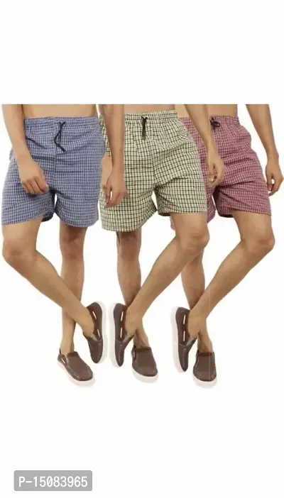 Men's Simple Boxers comfirt raguler (M, Multicolor)