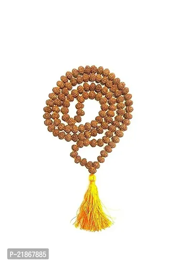 Shivtantra Rudraksha Mala For Men 5 Mukhi 5Mm 108+1 Bead For Wearing Or Japa Mala With Certificate