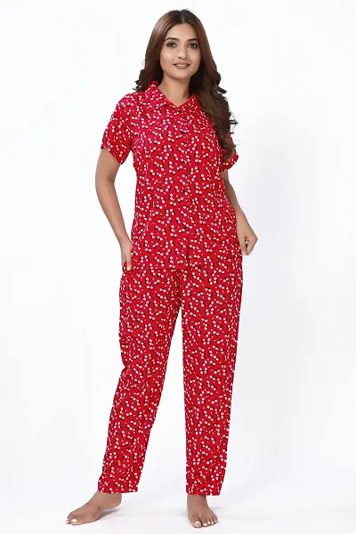 New In Polyester Top & Pyjama Set Women's Nightwear 