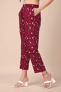 Stylish Polyester Printed Trousers For Women-thumb3