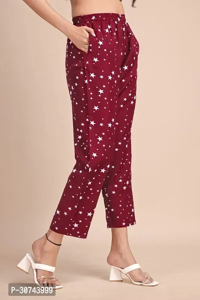 Stylish Polyester Printed Trousers For Women-thumb2