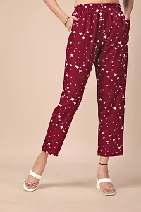 Stylish Polyester Printed Trousers For Women-thumb4