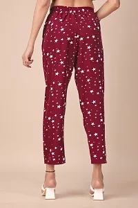 Stylish Polyester Printed Trousers For Women-thumb2