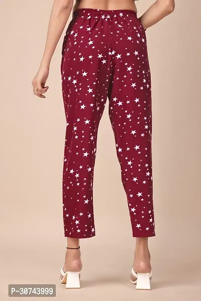 Stylish Polyester Printed Trousers For Women-thumb3