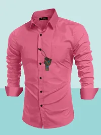 Trendy Cotton Solid Shirts for Men-thumb2