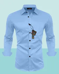 Trendy Cotton Solid Shirts for Men-thumb4