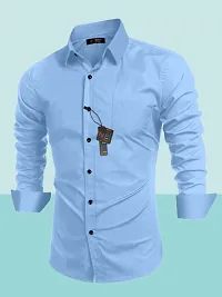 Trendy Cotton Solid Shirts for Men-thumb1