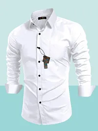 Trendy Cotton Solid Shirts for Men-thumb4