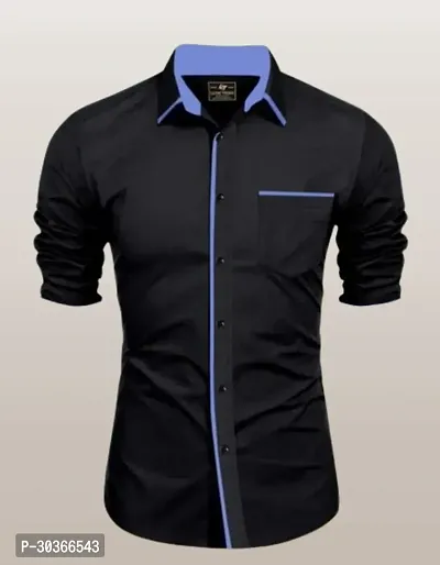 Trendy Cotton Solid Shirts for Men-thumb0