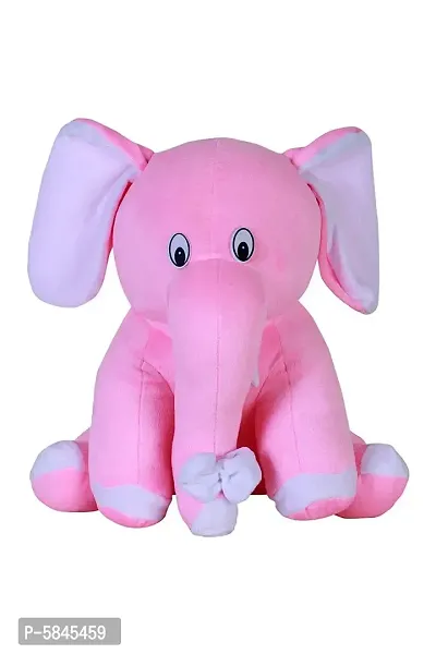 Pink Baby Elephant Soft Toy Super Soft And Cozy-thumb0