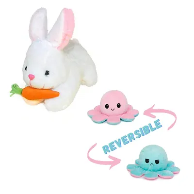 Soft Toys Combo for kids of 2 Toys // Rabbit with Carrot  and Octopus