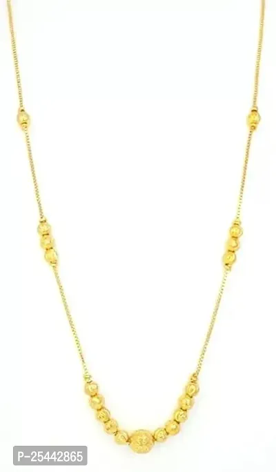 Fancy Designer Brass Gold Plated Chain For Women-thumb0