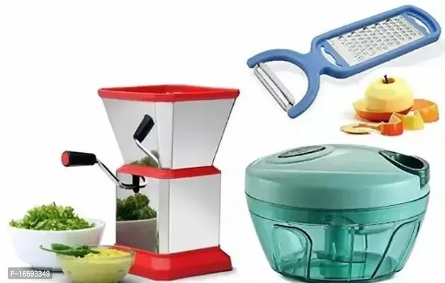 Classic Kitchen Combo Set Chopper , Peeler , Chilly Cutter