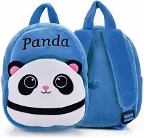 Panda Velvet Soft Plus Kidds School Bag, 14 Inch, Blue-thumb1