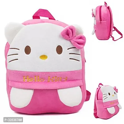 Hello Kitty Velvet Soft Plus Kidds School Bag, 14 Inch, Pink-thumb2