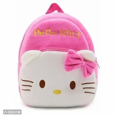 Hello Kitty Velvet Soft Plus Kidds School Bag, 14 Inch, Pink-thumb0