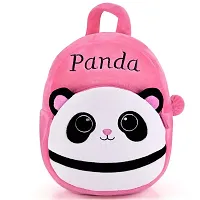 Naughty And Pink Panda Velvet Soft Plus Kidds School Bag Combo-thumb1