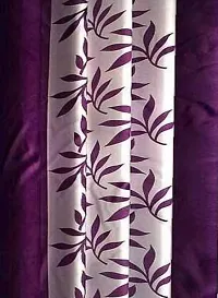 Sai Arpan? Eyelet Polyester Curtains for Door Pack of 1 (Purple, 5)-thumb1