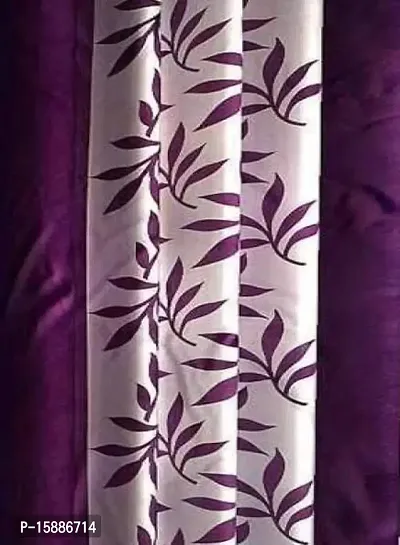 Sai Arpan? Eyelet Polyester Curtains for Door Pack of 1 (Purple, 5)-thumb2