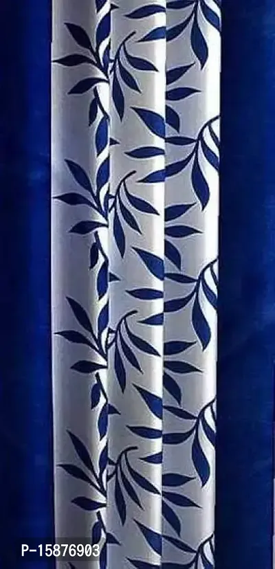 Sai Arpan? Eyelet Polyester Curtains for Door Pack of 1 (Blue, 5)-thumb2