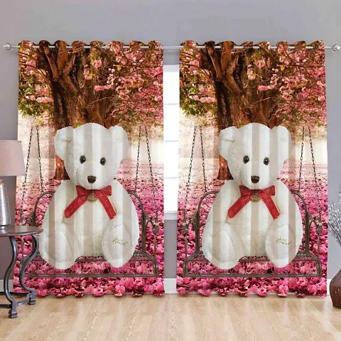 Trendy Polyester Printed Door Curtain (7Feet-1-Piece)