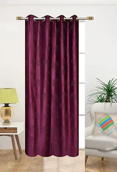 Tree Punching Polyester Curtains Set of 2