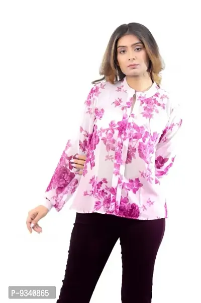 Classic Georgette Printed Shirt for Womens