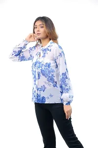 Classic Georgette Printed Shirt for Womens-thumb2