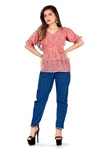 Classic Georgette Printed Tops for Womens-thumb1