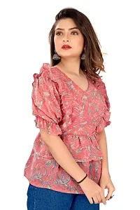 Classic Georgette Printed Tops for Womens-thumb2