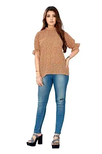 Classic Georgette Printed Tops for Womens-thumb2