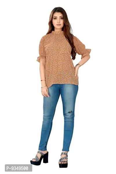 Classic Georgette Printed Tops for Womens-thumb3