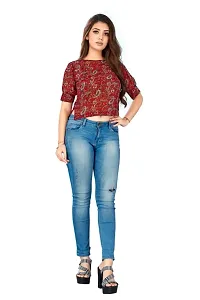 Classic Georgette Printed Tops for Womens-thumb2