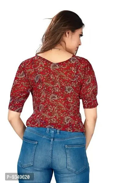 Classic Georgette Printed Tops for Womens-thumb4