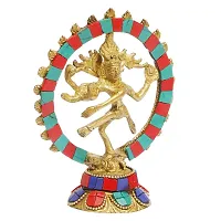 Artvarko Natraj Statue Handicraft Brass Dancing Natraja Idol Lord Shiva Dance Statue Religious Item for Pooja Room, Home D?cor and Diwali Gift Item 5 Inch-thumb2