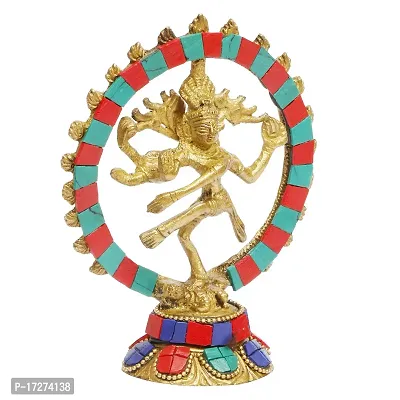 Artvarko Natraj Statue Handicraft Brass Dancing Natraja Idol Lord Shiva Dance Statue Religious Item for Pooja Room, Home D?cor and Diwali Gift Item 5 Inch-thumb3