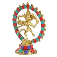 Artvarko Natraj Statue Handicraft Brass Dancing Natraja Idol Lord Shiva Dance Statue Religious Item for Pooja Room, Home D?cor and Diwali Gift Item 5 Inch-thumb3