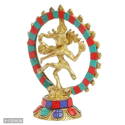 Artvarko Natraj Statue Handicraft Brass Dancing Natraja Idol Lord Shiva Dance Statue Religious Item for Pooja Room, Home D?cor and Diwali Gift Item 5 Inch-thumb4