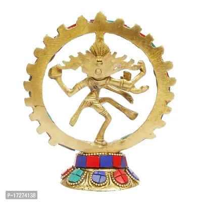 Artvarko Natraj Statue Handicraft Brass Dancing Natraja Idol Lord Shiva Dance Statue Religious Item for Pooja Room, Home D?cor and Diwali Gift Item 5 Inch-thumb5