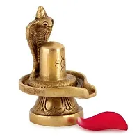 ARTVARKO? Brass Metal Shivling for Pooja Small Size Shiv Ling Statue Idol Puja Gift Purpose Home D?cor Mandir Temple Vastu Showpiece Height 3 Inches-thumb3