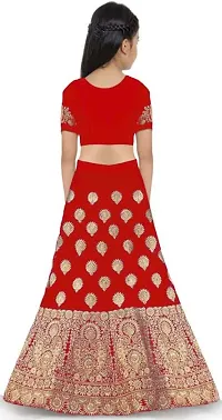 New Fashion Adda Girl's Silk Semi-stitched Lehenga Choli-thumb1