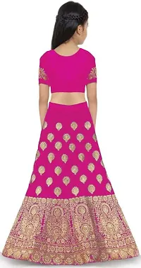 New Fashion Adda Girl's Silk Semi-stitched Lehenga Choli-thumb1