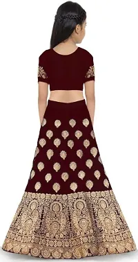 New Fashion Adda Girl's Silk Semi-stitched Lehenga Choli-thumb1