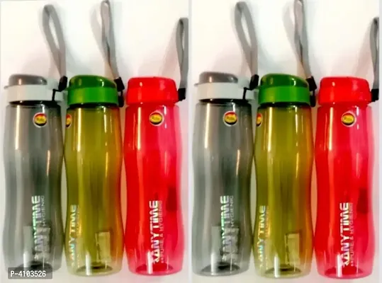 Stylish Water Bottle Anytime 750 ml (Pack Of 6)