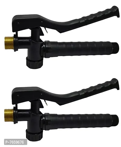 DGK Trigger Gun for Battery and Manual Sprayer Pump Clutch Trigger Brass Thread (Black)