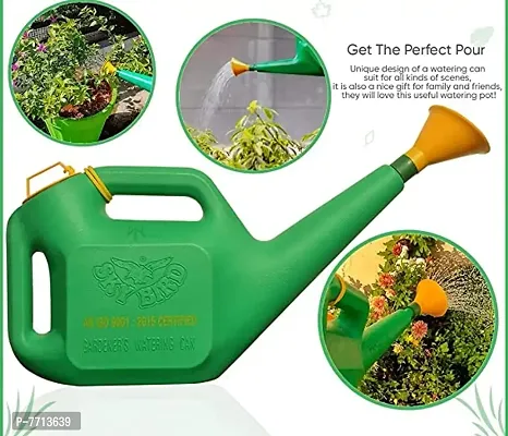 DGK 5 Litre Plastic Green Watering Can for Plants/Garden/Farm with Brass Nozal 5 LTRS-thumb5